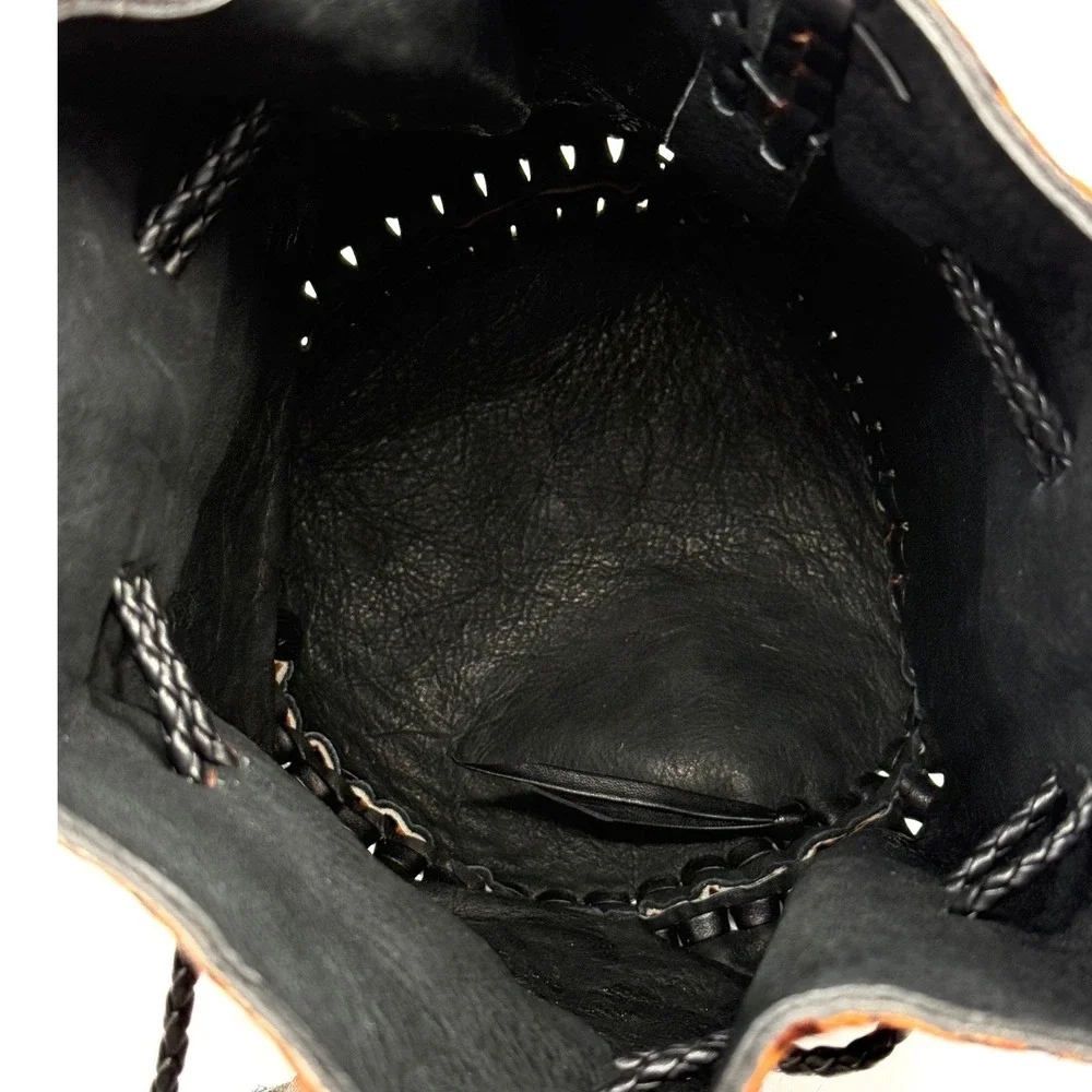 Wendy Nichol Leopard Pony Hair Leather Limited Edition Bullet Bag Backpack‎ RARE